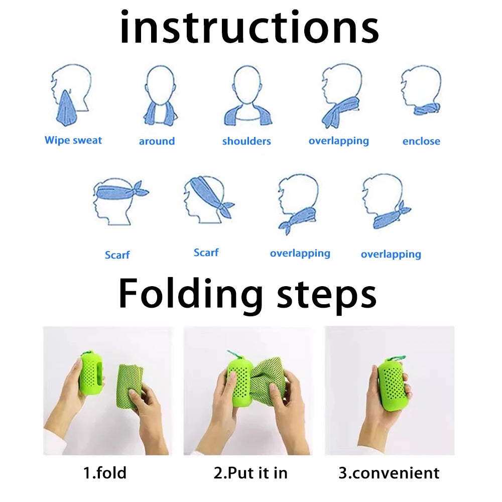 Schnelltrocknendes Sportkühltuch